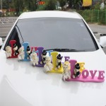 웨딩카 LOVE인형장식 (색상선택가능)
