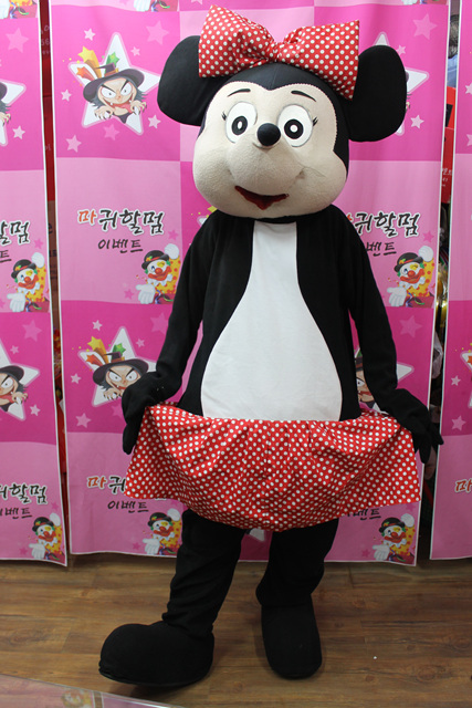 여자생쥐 캐릭터탈인형(대여)