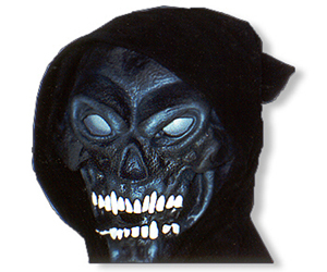 흰이빨검은해골가면