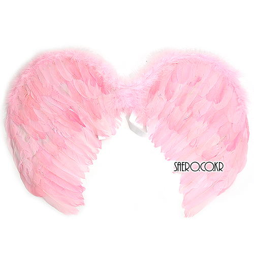 고급깃털천사날개(핑크)