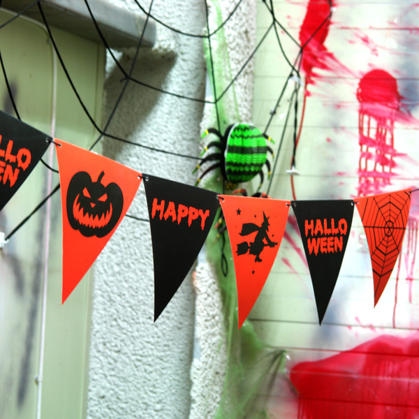 할로윈 삼각파티플래그