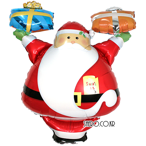 선물든산타 (대형은박풍선)