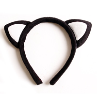 고양이머리띠(화이트)