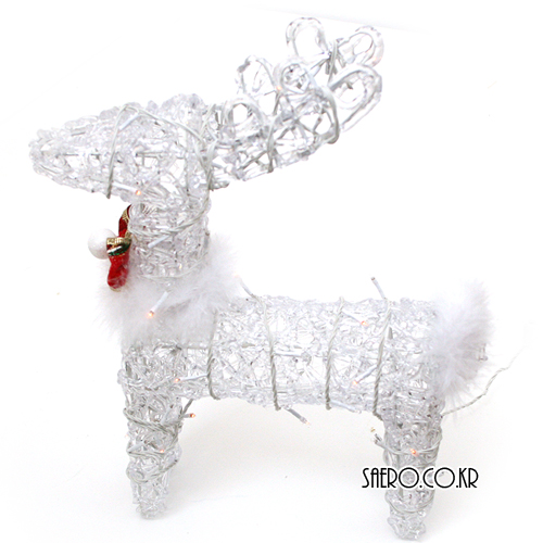투명장식아크릴사슴(전구포함)