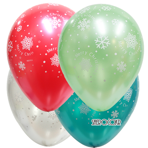 30cm펄메리크리스마스전체인쇄(30개)