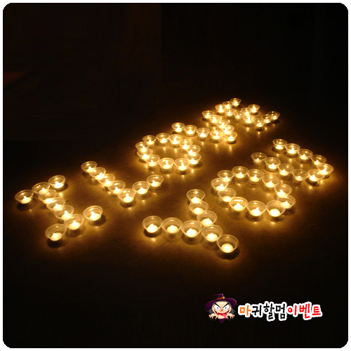 티라이트양초(50개입)-투명홀더 포함