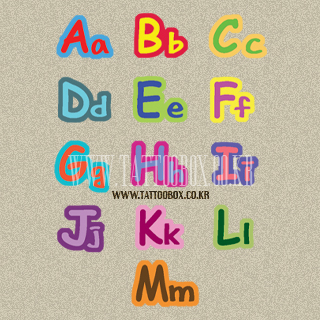 패션타투 (알파벳1)