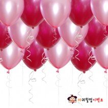 헬륨풍선-핑크&푸치샤(50개무료배달)