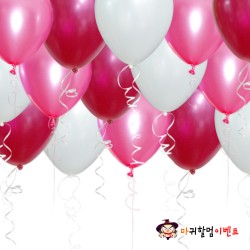 헬륨풍선-핑크톤(50개무료배달)