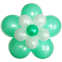 3단꽃풍선-펄민트그린(완성품)