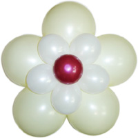 3단꽃풍선-펄아이보리(완성품)