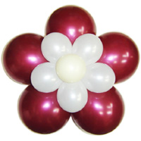 3단꽃풍선-펄버건디(완성품)