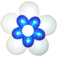 3단꽃풍선-펄화이트&블루(완성품)