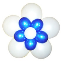 3단꽃풍선-펄화이트&블루(완성품)