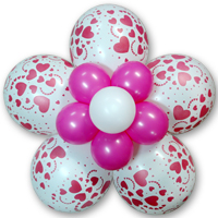 풍선꽃하트무늬-화이트(완성품)