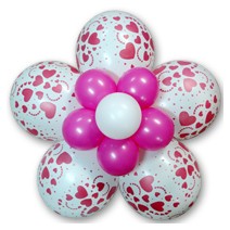풍선꽃하트무늬-화이트(완성품)