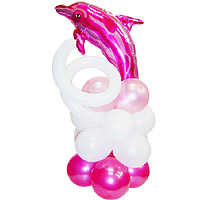 미니돌고래기둥-핑크(완성품)