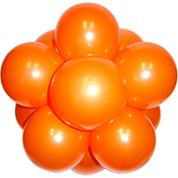 30Cm퍼프볼-펄오렌지(완성품)