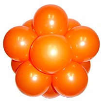 30Cm퍼프볼-펄오렌지(완성품)