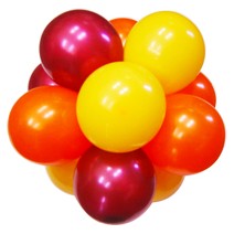 30Cm퍼프볼-버건디+옐로우+오렌지(완성품)