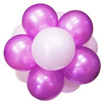 30Cm퍼프볼-펄라벤더+펄화이트(완성품)