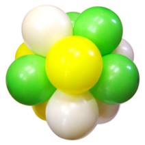 13Cm퍼프볼-라임그린+화이트+옐로우(완성품)