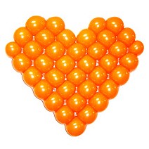 벌룬시트하트-펄오렌지(완성품)