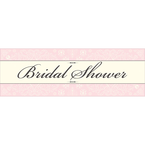 브라이덜샤워파티 배너현수막 (핑크) - 150cm*50cm