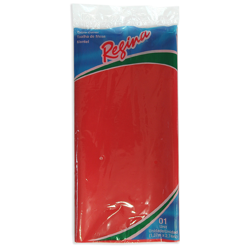 단색비닐테이블보(레드)