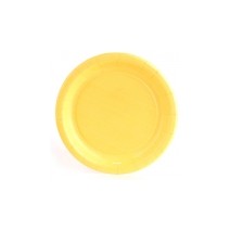 종이접시-대(6개)라이트옐로우