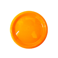 플라스틱접시-소(10개)오렌지