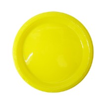 플라스틱접시-대(10개)옐로우