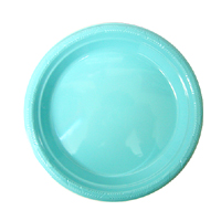 플라스틱접시-대(10개)라이트블루