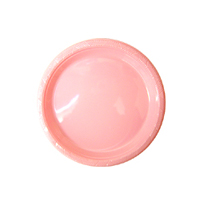 플라스틱접시-소(10개)라이트핑크