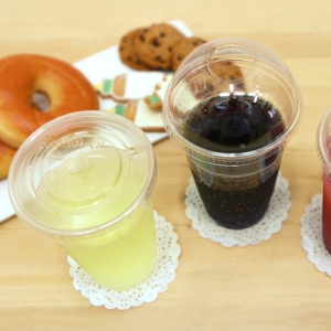 파티용 투명컵 - 생과일쥬스컵크기 50개 (케이터링용)