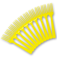 파티용포크10개(옐로우)