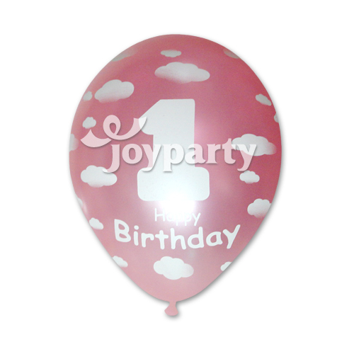 [S]12 구름풍선-첫돌뭉게구름 펄핑크(5개입)