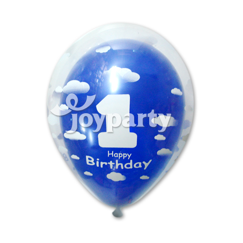 [S]12 구름풍선-첫돌뭉게구름클리어(5개입)