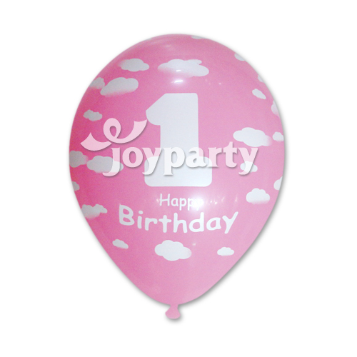 [S]12 구름풍선-첫돌뭉게구름핑크(5개입)