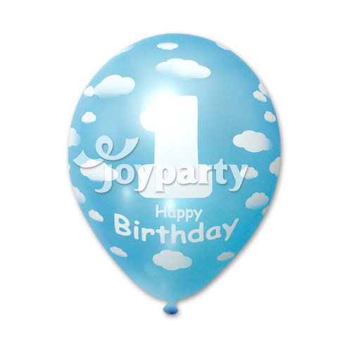 [S]12 구름풍선-첫돌뭉게구름블루(5개입)