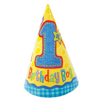 첫돌블루고깔모자(8개입)