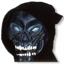 흰이빨검은해골가면(대여)