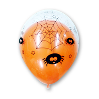 30cm할로윈인쇄풍선 (클리어거미)