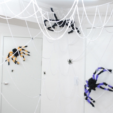 대형굵은거미줄 (360Cm)- 흰색/검은색