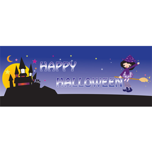 할로윈현수막(150*60Cm)1번-대형