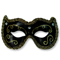 고급나비가면(블랙)