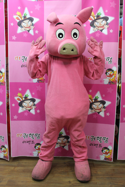 귀여운돼지탈인형 전신의상(대여)