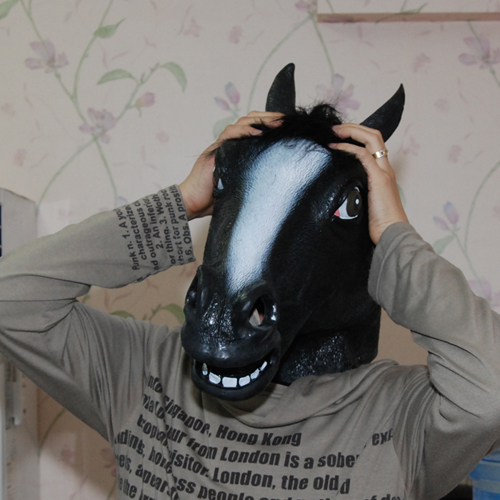 흑마 검은말가면