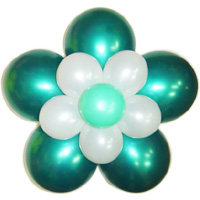 3단꽃볼-펄에메랄드그린(완성품)