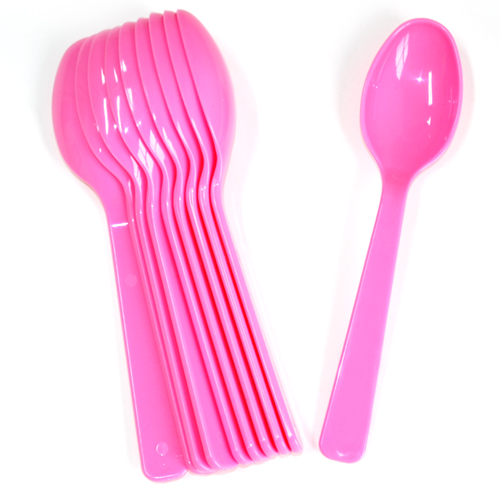 파티용스푼10개(핑크)